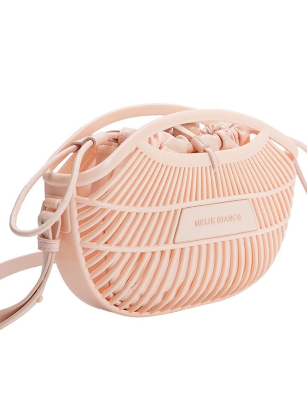 MELIE BIANCO Nikko Peach Small Jelly Tote Bag